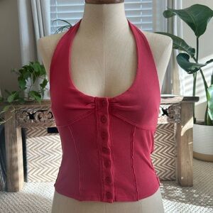 Free People Tie Neck Halter Top